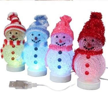 Imagem de Luz LED para árvore de Natal TARANDUS 5cm 7 cores USB Power