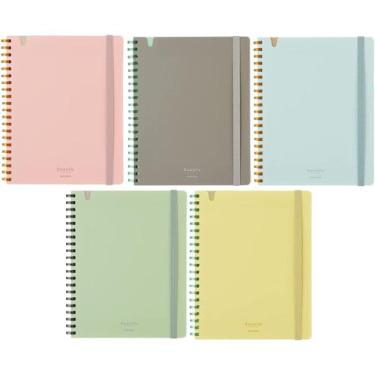 Imagem de Caderno KOKUYO Sooofa Soft Ring A5, conjunto de 5 cores, 80 folhas