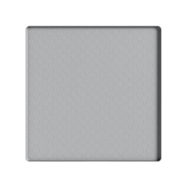 Imagem de predolo Tapete de chão para mini geladeira, bandeja para freezer, lavável, com borda alta e antiderrapante, para mini geladeira, 20 polegadas x 20 polegadas x, Cinza Texturizado