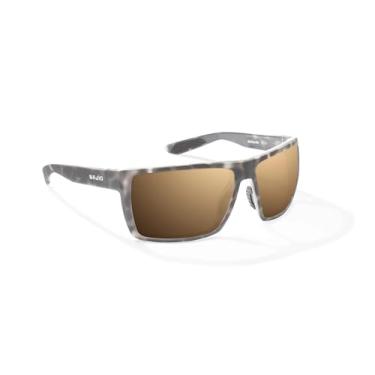 Imagem de Óculos de sol Bajio Stiltsville – Armação extragrande de envoltório completo, lentes polarizadas, dobradiças flexíveis bidirecionais, Tartaruga cinza fosco