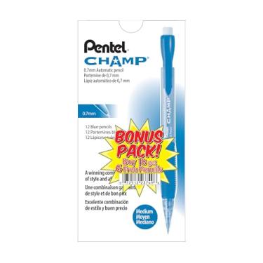 Imagem de PENAL17CSWUS – Lapiseira Pentel Champ, 0,7 mm, corpo azul, pacote com 24