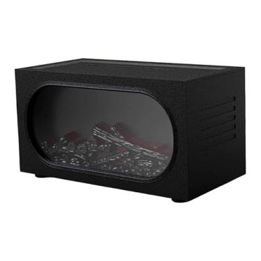 Imagem de Ｂｅｓｇａ Umidificador de ar com de lareira, difusor de aromas para casa com 7 luzes coloridas, 140ml, difusor de óleos essenciais para SPA e quarto.