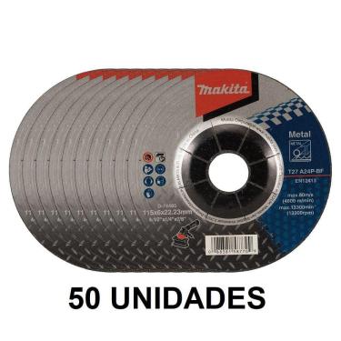 Imagem de Disco De Desbaste Para Aço 115mm Makita D-74485 - 50 Unidades