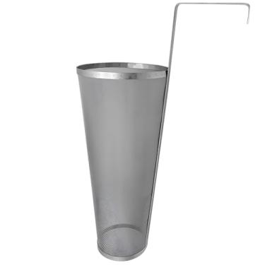 Imagem de Coador de aranha de cabo longo para fabricação de cerveja, ferramenta de filtro de cozinha de aço inoxidável de malha fina com gancho, ideal para cerveja e bebidas infundidas