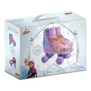 Imagem de Patins Frozen 04 Rodas Tamanho 33 a 34 Fun F01656, 33-34