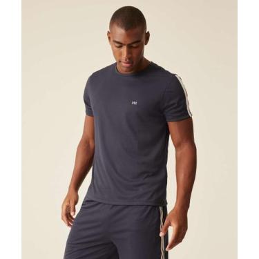 Imagem de Camiseta Masculina Fitness Manga Curta MR-01295, Azul, GG