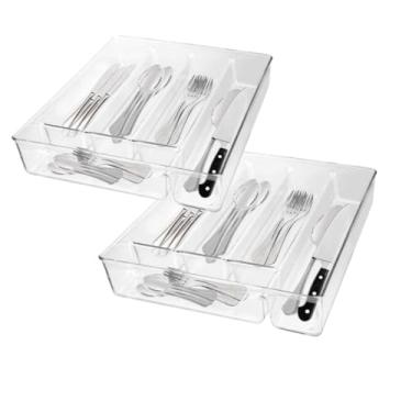 Imagem de Organizador De Talheres Para Gaveta, Organizador Multifuncional Para Gaveta, Talheres De Cozinha(2)