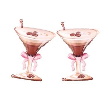 Imagem de 2 peças de balões de café expresso para festas de aniversário mais antigas, decoração de festa de martini, expresso, martini, decoração de aniversário, despedida de solteira, chá de panela, festa de
