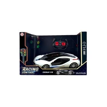 Imagem de Carro de Corrida de Controle Remoto Com Luz Led Multikids - BR2138 BR2138