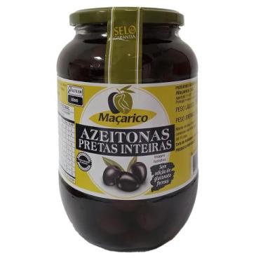 Imagem de Azeitonas Pretas Inteiras Maçarico 520g