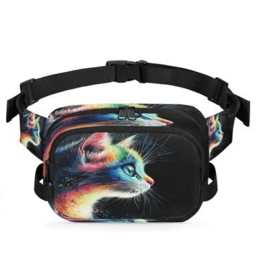 Imagem de Pochete Art Flowers rosa para mulheres e homens com alça ajustável bolsa de cinto bolsa transversal bolsa de peito bolsa tiracolo bolsa tiracolo, Cor 5