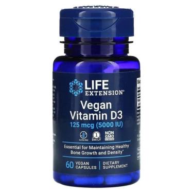 Imagem de Vitamin D3 5000ui (60 Vegetarian Tablets) - Life Extension