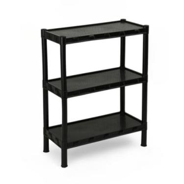 Imagem de Estante com Prateleira Organizadora de Plástico Modular Multiuso para Cozinha Quarto Livros