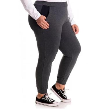 Imagem de Calça Moletom Feminina Cereja Rosa Curves-Feminino