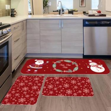 Imagem de Tapetes de Cozinha 3 Peças Antiderrapante Decorativo Home em Poliéster com Base de Borracha (06)