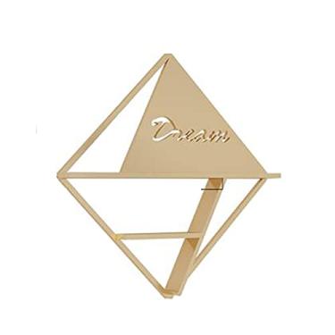 Imagem de Suporte de metal para armazenamento de esmalte de parede, suporte de esmalte de parede de metal, suporte de exibição de acabamento cosmético, usado para armazenar batom/perfume/óleo essencial/esmalte