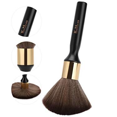 Imagem de Cryfokt Escova de Pescoço Profissional para Cabeleireiro de Salão de Beleza Escova de Varredura de Cabelo Macio para Cabeleireiros de Barbearia, 9,1 Polegadas X 3,5 Polegadas X 0,8 para Uso Doméstico (Preto)