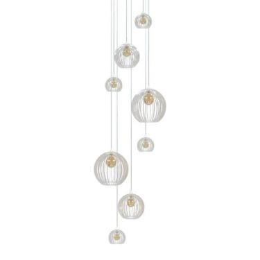 Imagem de Lustre Mix Cnidário Ac. Cristal para pé direito alto - Otago