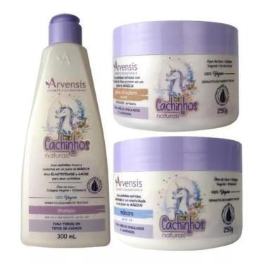 Imagem de Kit Cachinhos Naturais Arvensis Shampoo Mascara Geleia