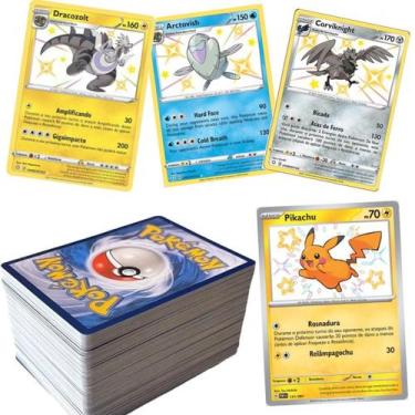 Imagem de Pokémon 50 cartas + 5 Foil + 1 Shiny Garantido COPAG