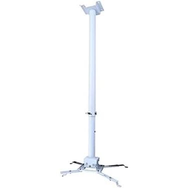 Imagem de Suporte De Montagem De Teto Para Projetor, Com Haste De Extensão Ajustável Para 100/150/200 Cm, Suporte De Montagem Universal Para Projetor De Teto 15° Giratório - Até 15 Kg, Suporte De Montagem A