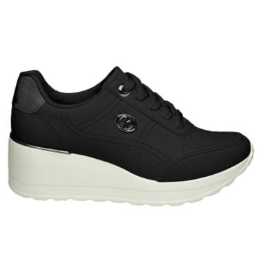 Imagem de Tênis Feminino Anabela Upper Preto Branco Kolosh C1402B-0001-Feminino
