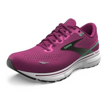 Imagem de Brooks Tênis de corrida feminino Ghost 15 Neutral, Rosa/Fúcsia festiva/preto, 36