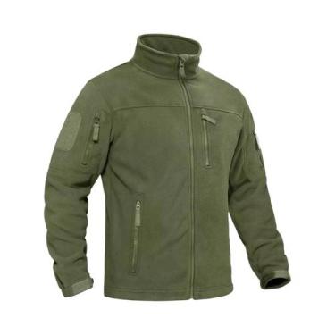 Imagem de Jaqueta De Fleece Masculina, Macia, Quente, À Prova De Vento, Casaco C