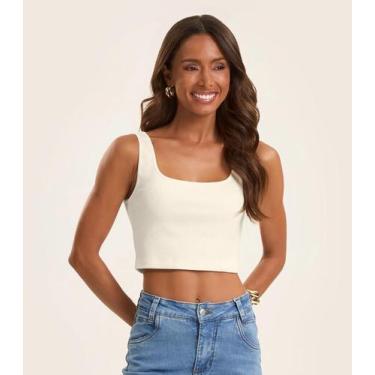 Imagem de Top Básico Feminino em Ribana Rovitex Bege, P, Bege