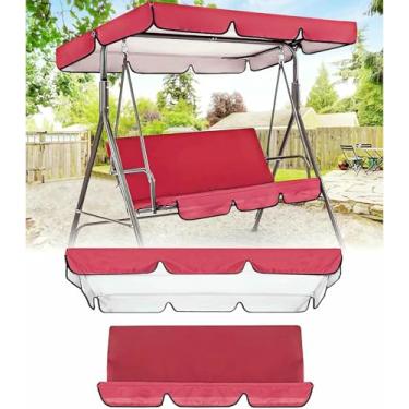 Imagem de Substituição Do Dossel Da Cadeira De Balanço, Dossel De Substituição Do Jardim Para Assento De Balanço De 2 E 3 Lugares, Apenas Para Cadeira De Balanço, Cobertura De Rede Superior, Assento De Cobertur