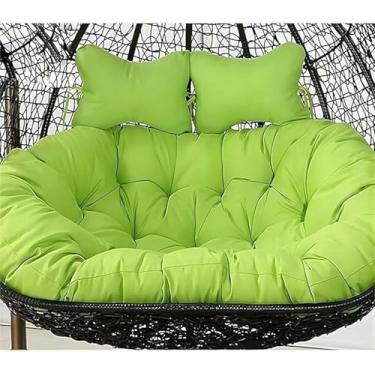 Imagem de Almofada de substituição para cadeira de balanço dupla, cadeira suspensa de vime para pátio externo (somente almofada) (E, 150 * 110 cm/59 * 43 pol.)