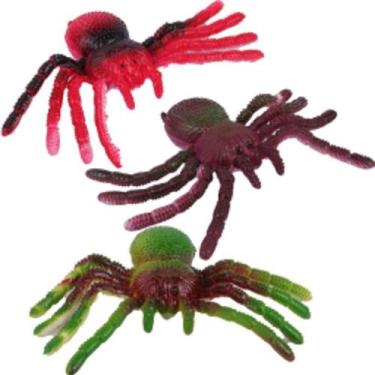 Imagem de 10 Borracha Bichos Cobra/Aranha/Morcego Para Assustar Brinquedo de Peg
