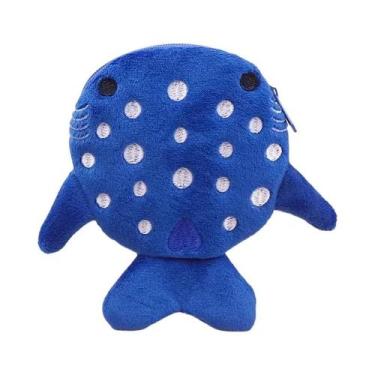 Imagem de Carteira De Pelúcia Infantil Em Formato De Tubarão-Baleia, Bolsa Kawai