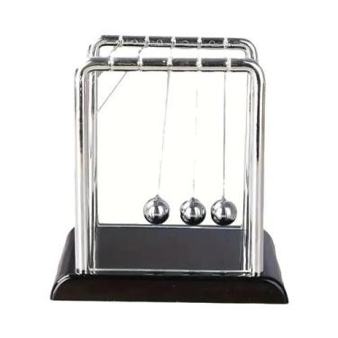 Imagem de Pêndulo De Newton Educacional Com Bolas De Equilíbrio, Decoração De Me