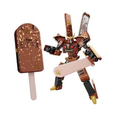 Imagem de Conjunto De Brinquedos Colecionáveis HUIQIBAO Robô De Sorvete 2 Em 1 T