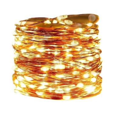 Imagem de Luzes De Cordão LED Alimentadas Por Bateria Com Fio De Cobre 10 20 30 