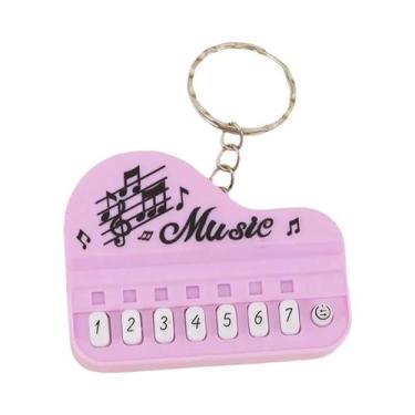 Imagem de Teclado Eletrônico Mini Portátil Compacto Com Chaveiro, Instrumento Mu
