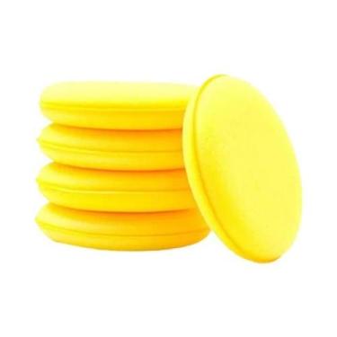 Imagem de Esponja De Cera Automotiva De Alta Densidade 100mm, Aplicador Redondo 