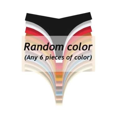 Imagem de Calcinhas Ultra Finas Sem Costura Para Mulheres, 6PCS, G-String Com Ci