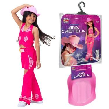 Imagem de Fantasia Infantil Ana Castela Boiadeira Original com Chapéu Tamanho:G 
