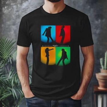 Imagem de Camiseta Michael Jackson 100% Algodão - NoBrand, Preto, G