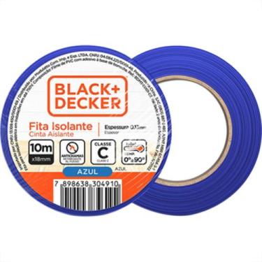 Imagem de Black Fita Isolante B&D Azul 10Mt - Kit C/10 Rl - Black & decker ilumi