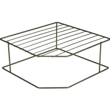 Imagem de Organizador Pratos Louças Para Pia Horizontal 2 Niveis Metalizado Oliva 990744 Bel