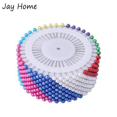 Imagem de Kit 200 Alfinetes Pinos Coloridos Costura Bordados - Tolls