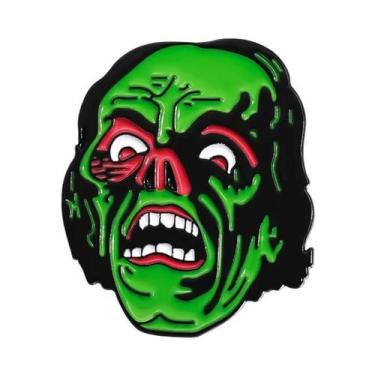 Imagem de Broche De Esmalte De Filme De Terror De Halloween: Máscara Emocionante