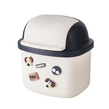 Imagem de Mesa de lixo fofa para cães com tampa para escritório e quarto - taiyu