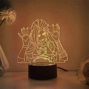 Imagem de Acrílico 3D Night Light Legends Arcane Jinx com base em ABS - Taiyuank
