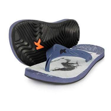Imagem de Chinelo Infantil Kenner Summer SK8 Kids - Azul Escuro - 29/30, 29/30