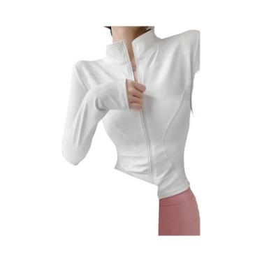 Imagem de Jaqueta De Yoga Feminina De Secagem Rápida Com Manga Longa E Zíper, To
