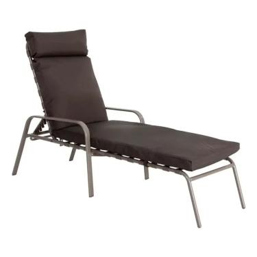 Imagem de Espreguicadeira Com Colchao Marrom Jus Home Collection